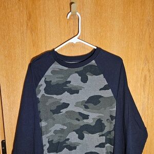 Urban Pipeline Raglan Long Sleeve Shirt Men's Size L Camo Good